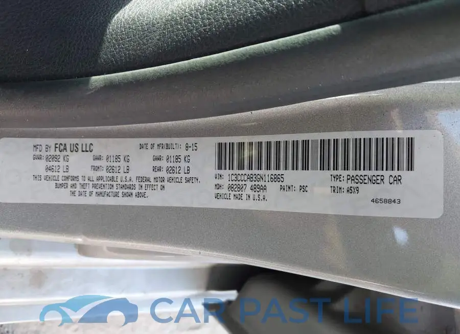 1C3CCCAB3GN116865# 9