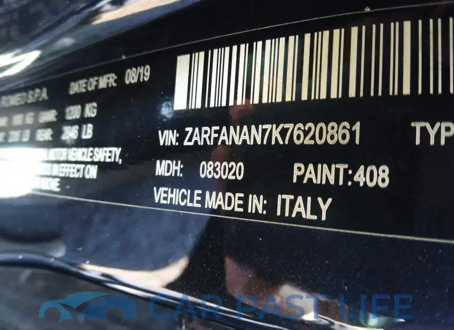 ZARFANAN7K7620861# 9