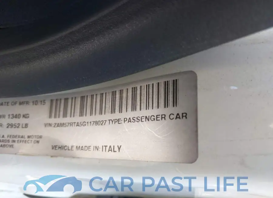 ZAM57RTA5G1178027# 9
