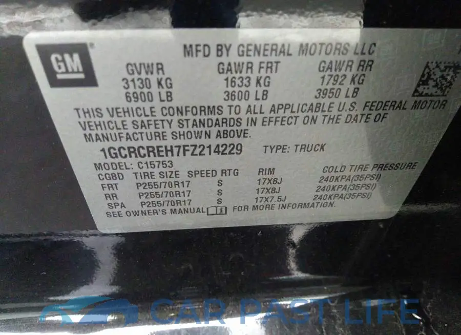 1GCRCREH7FZ214229# 9