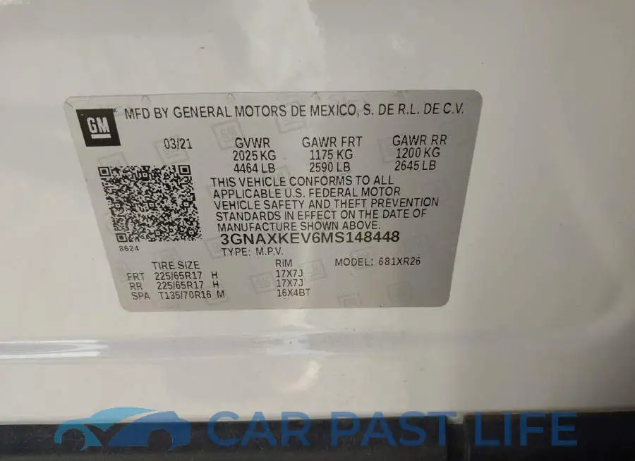 3GNAXKEV6MS148448# 9