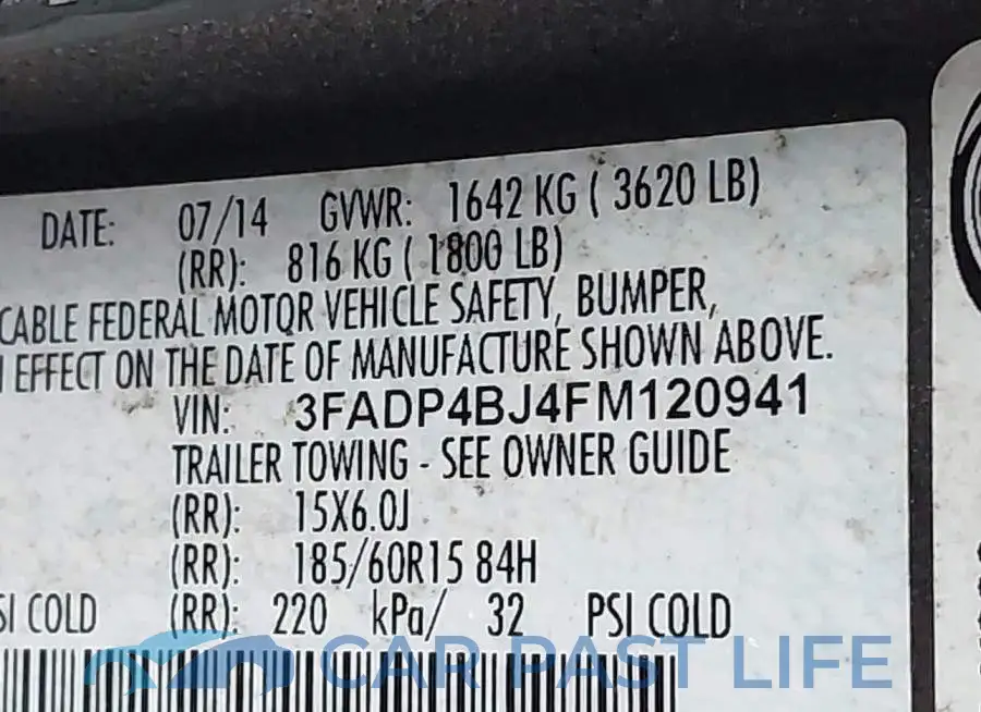 3FADP4BJ4FM120941# 9