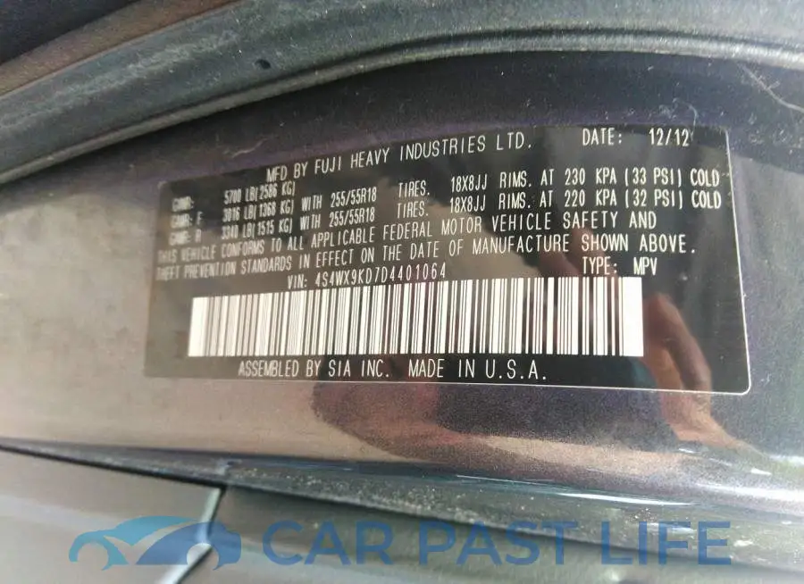 4S4WX9KD7D4401064# 9