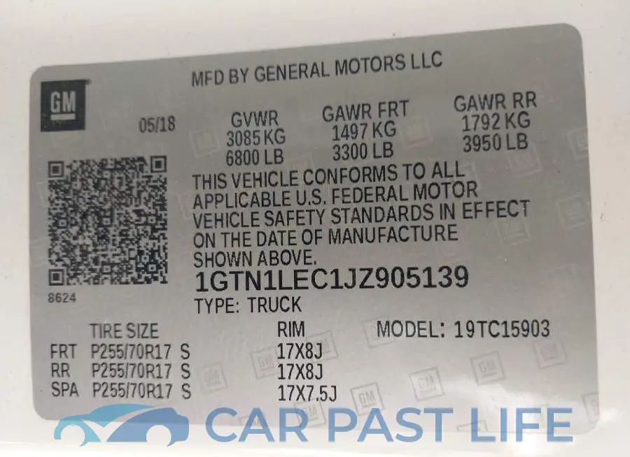 1GTN1LEC1JZ905139# 9