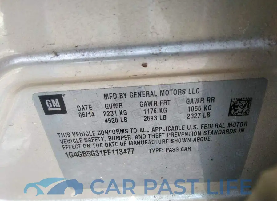 1G4GB5G31FF113477# 9