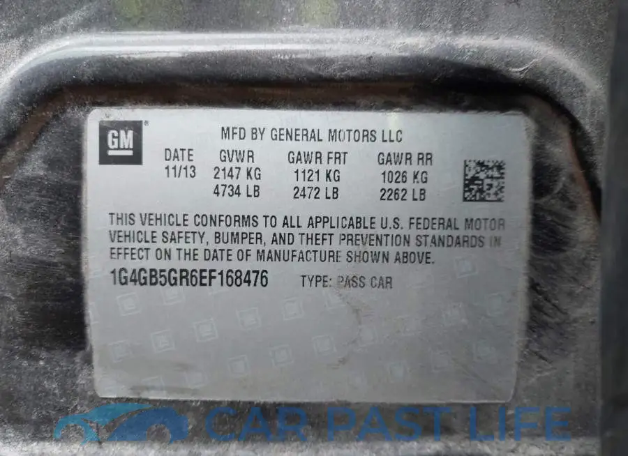 1G4GB5GR6EF168476# 9