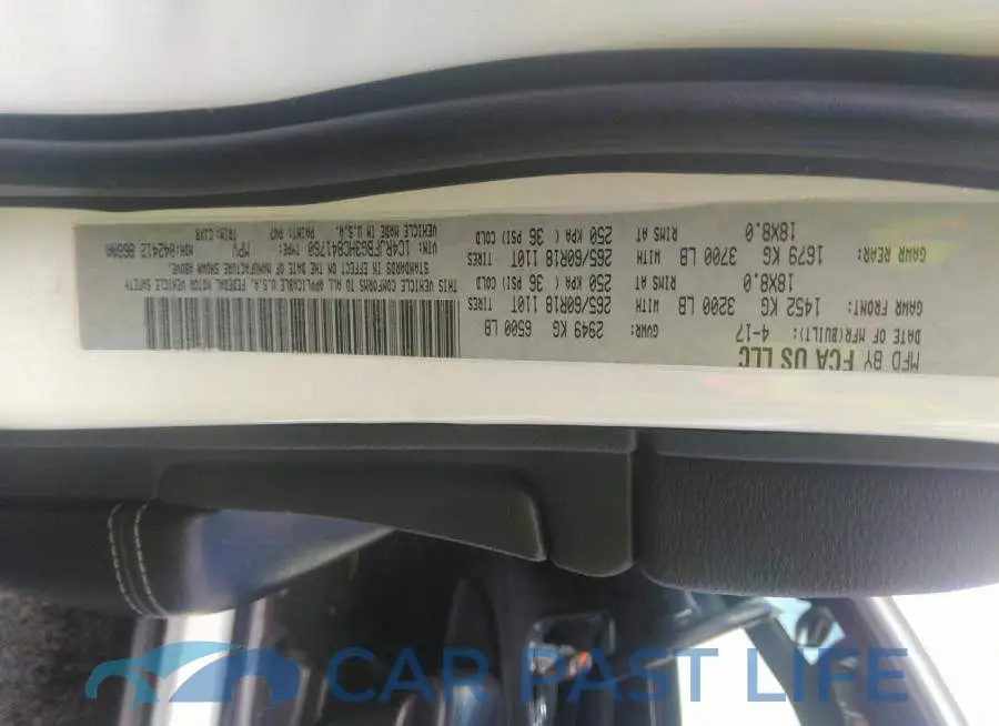 1C4RJFBG3HC841760# 9