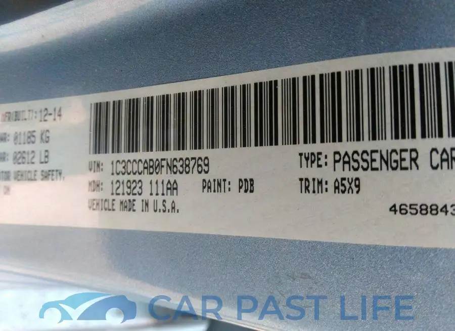 1C3CCCAB0FN638769# 9