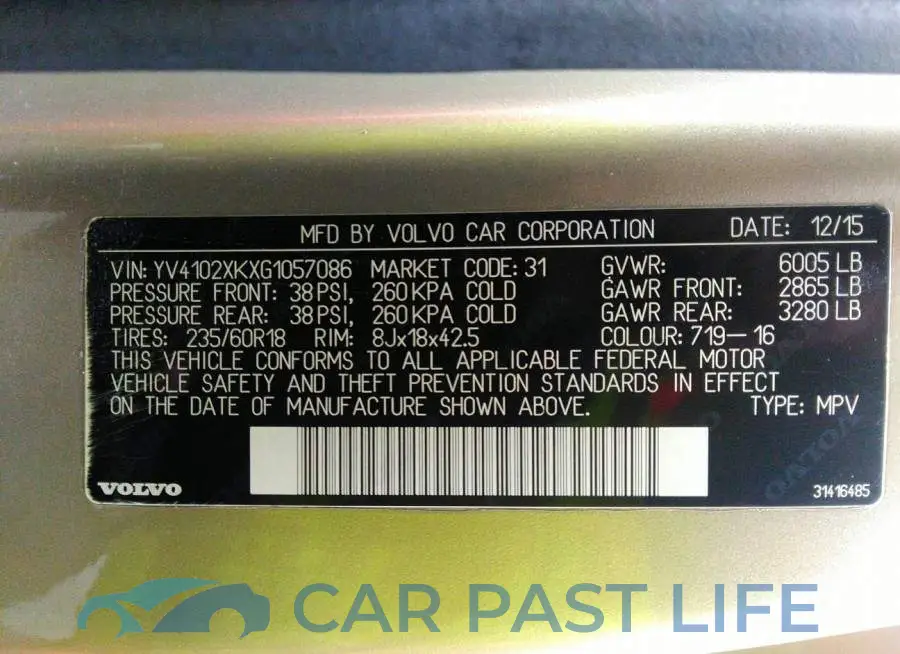 YV4102XKXG1057086# 9