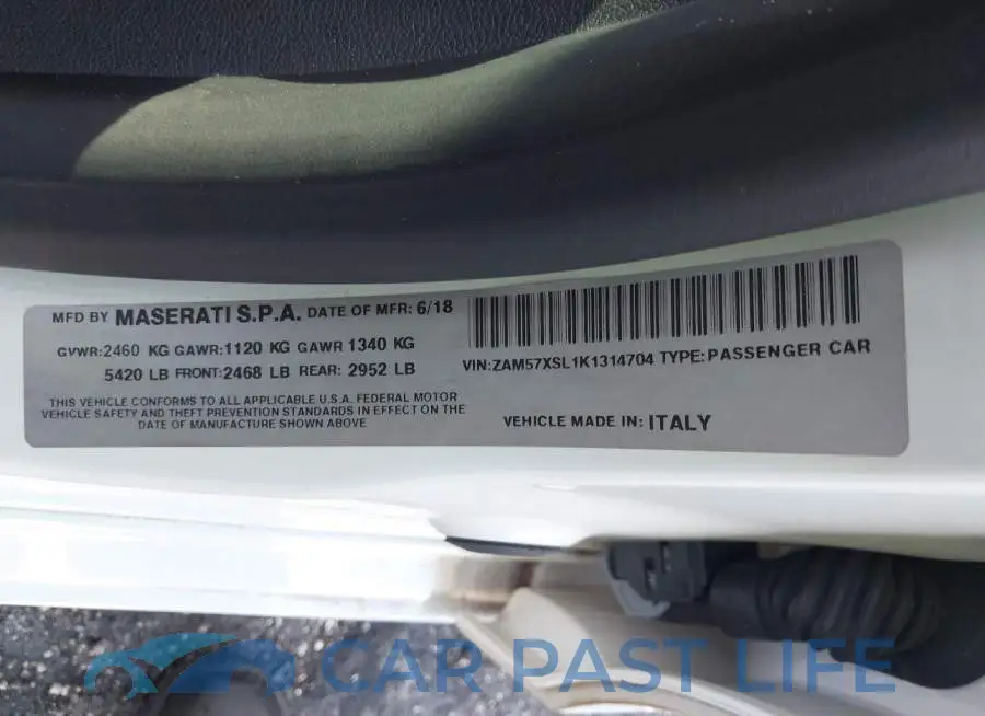 ZAM57XSL1K1314704# 9