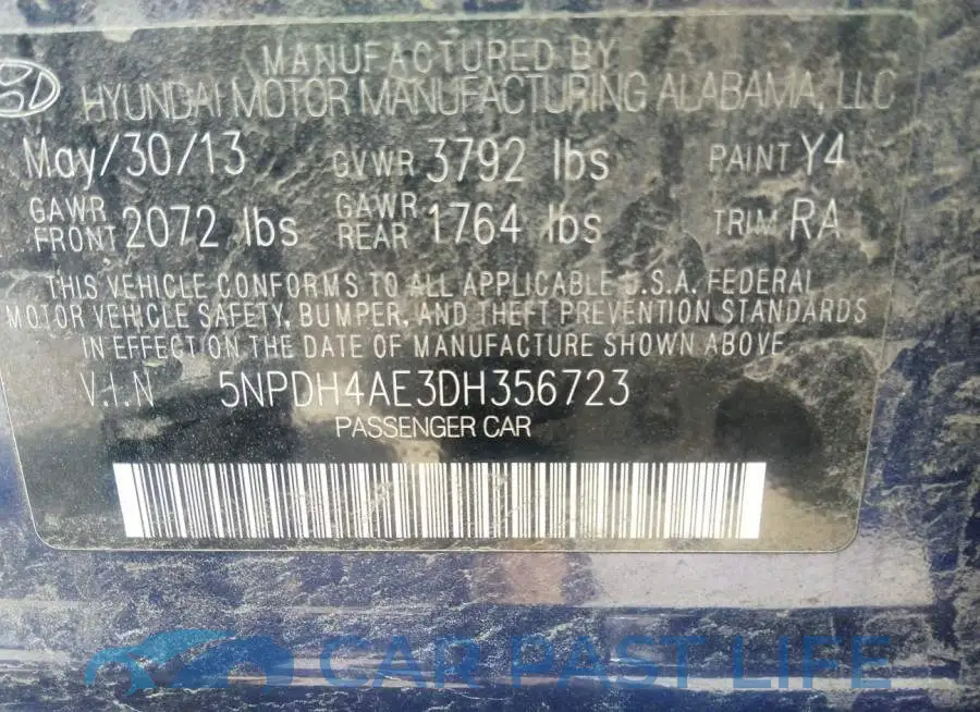 5NPDH4AE3DH356723# 9