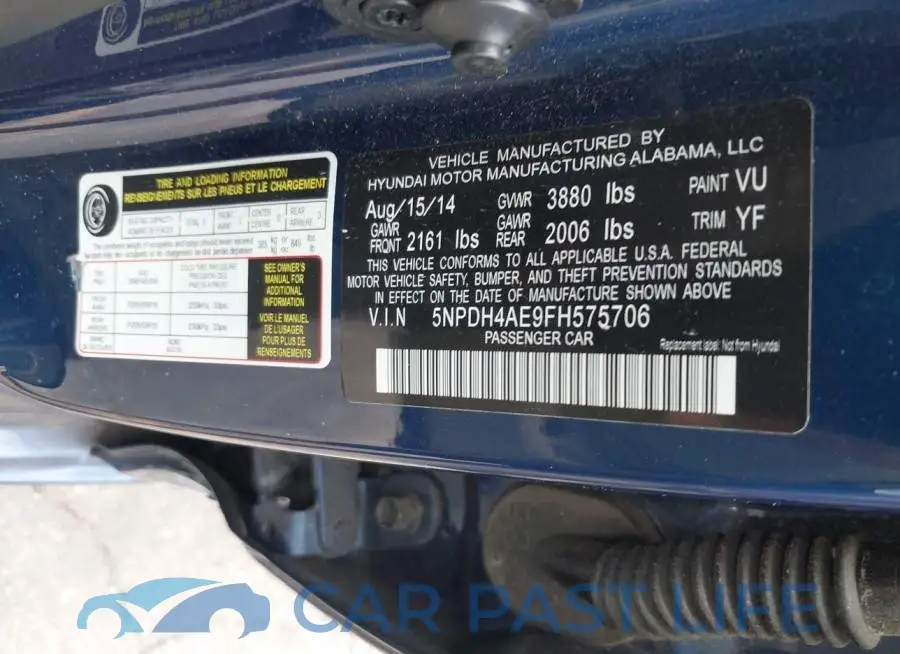 5NPDH4AE9FH575706# 9