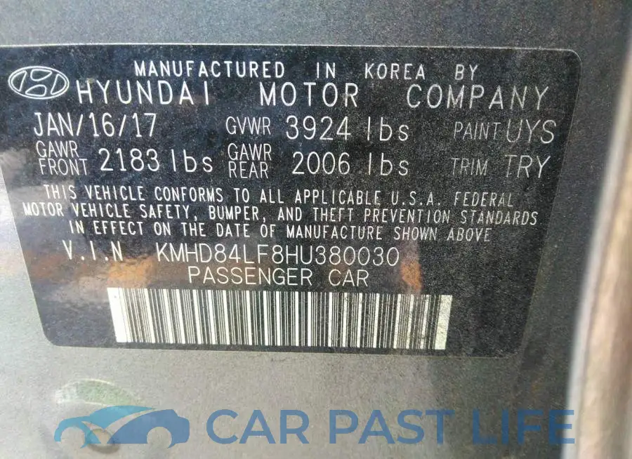 KMHD84LF8HU380030# 9
