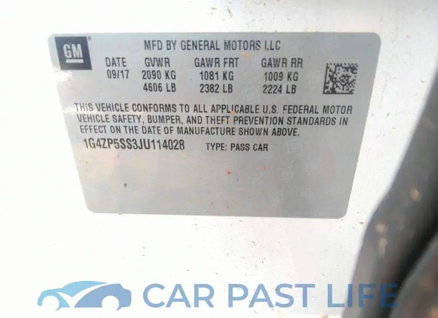 1G4ZP5SS3JU114028# 9