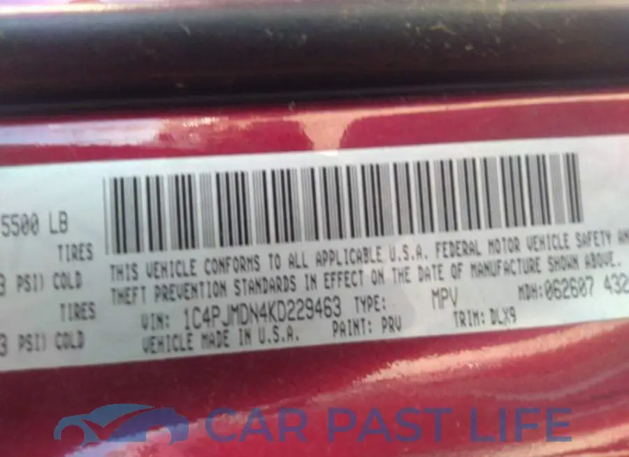 1C4PJMDN4KD229463# 8
