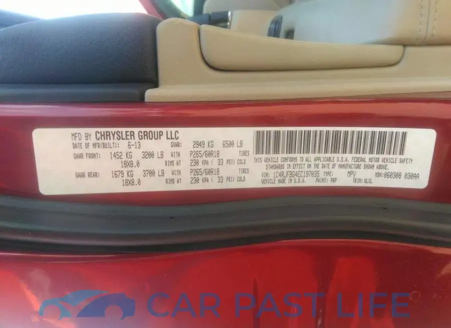 1C4RJFBG4EC197035# 9