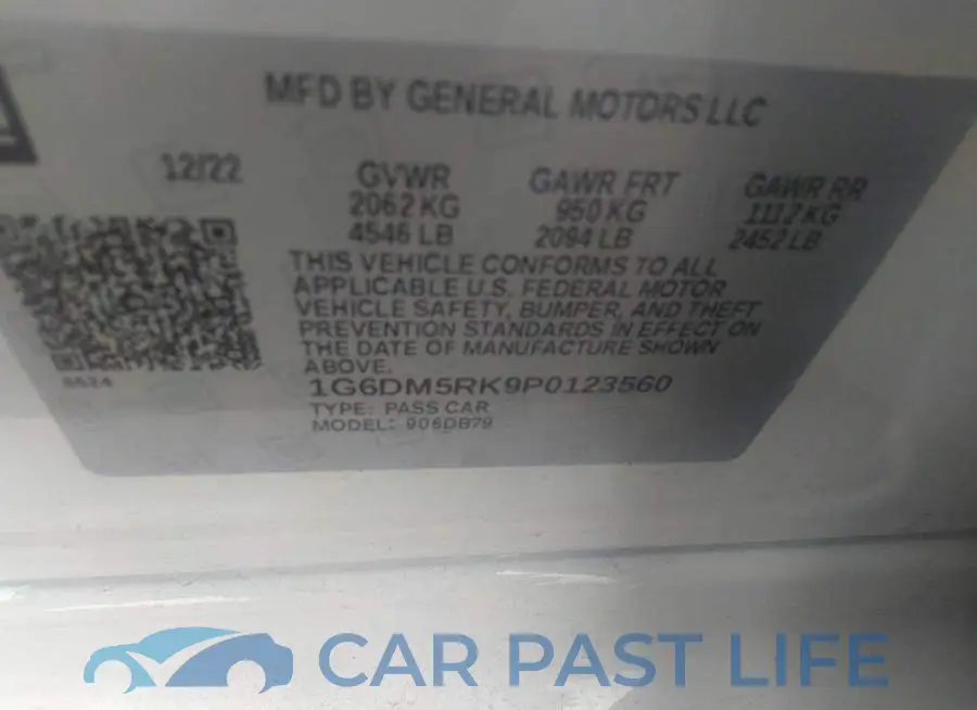 1G6DM5RK9P0123560# 9
