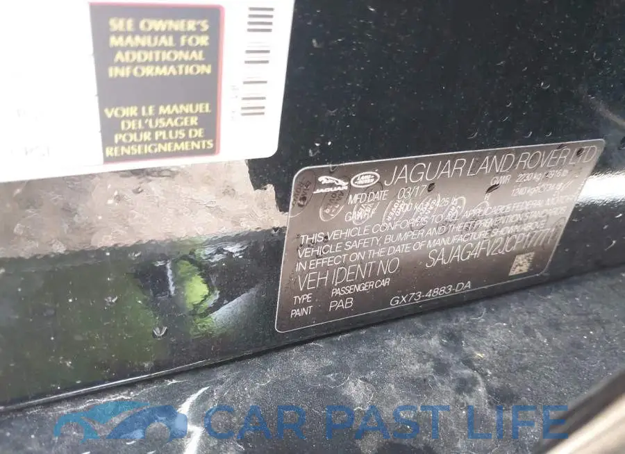 SAJAG4FV2JCP17771# 9