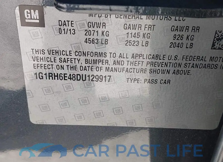 1G1RH6E48DU129917# 9