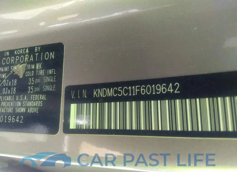 KNDMC5C11F6019642# 9