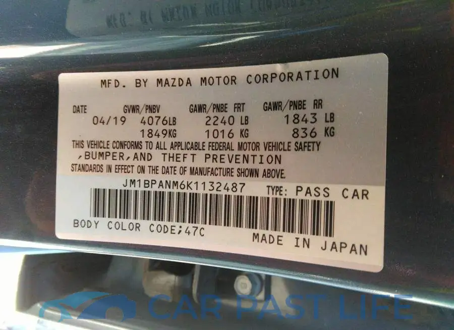 JM1BPANM6K1132487# 9