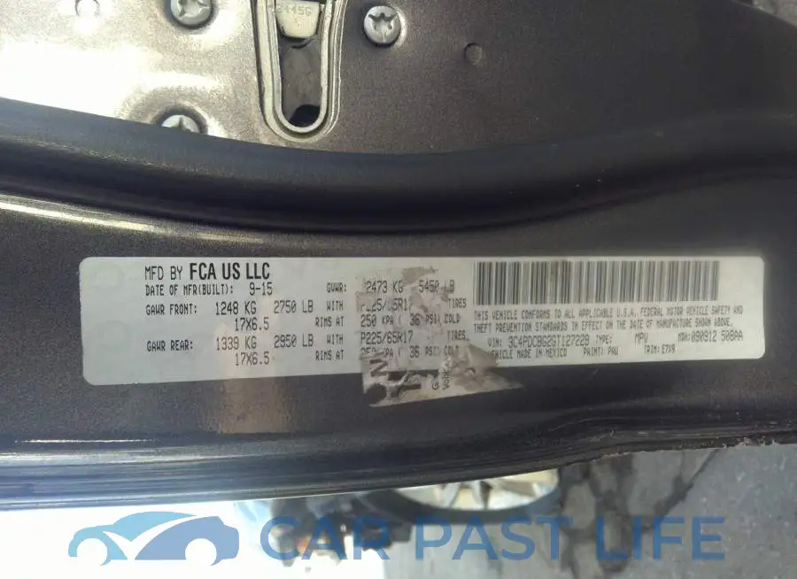 3C4PDCBG2GT127229# 9