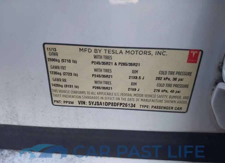 5YJSA1DP8DFP26134# 9