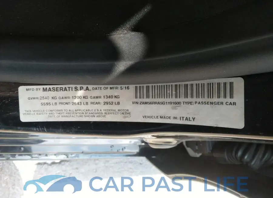 ZAM56RRA5G1191600# 9