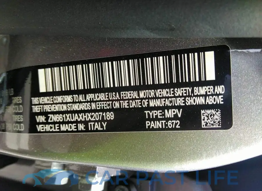 ZN661XUAXHX207189# 9