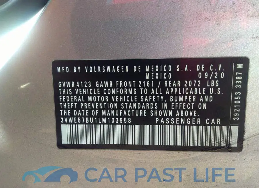 3VWE57BU1LM103958# 9
