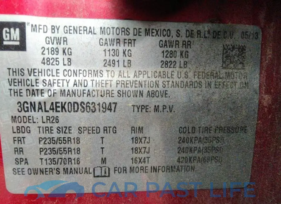 3GNAL4EK0DS631947# 9