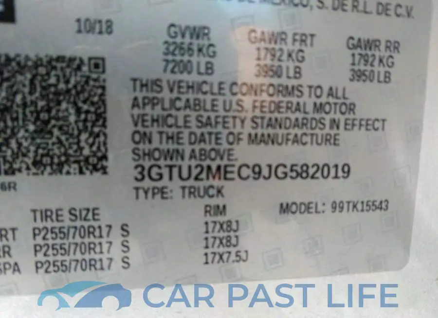 3GTU2MEC9JG582019# 9