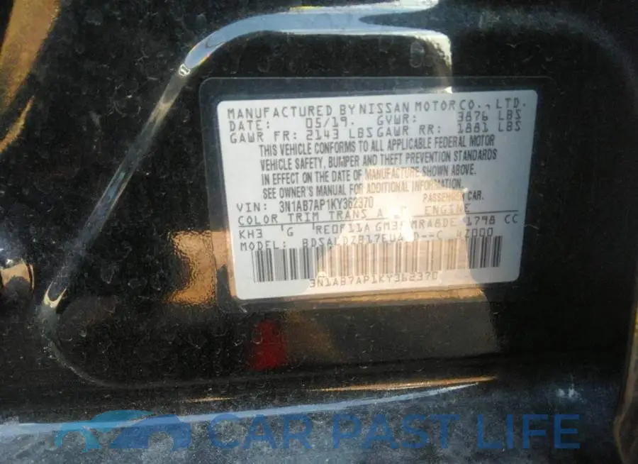 3N1AB7AP1KY362370# 9