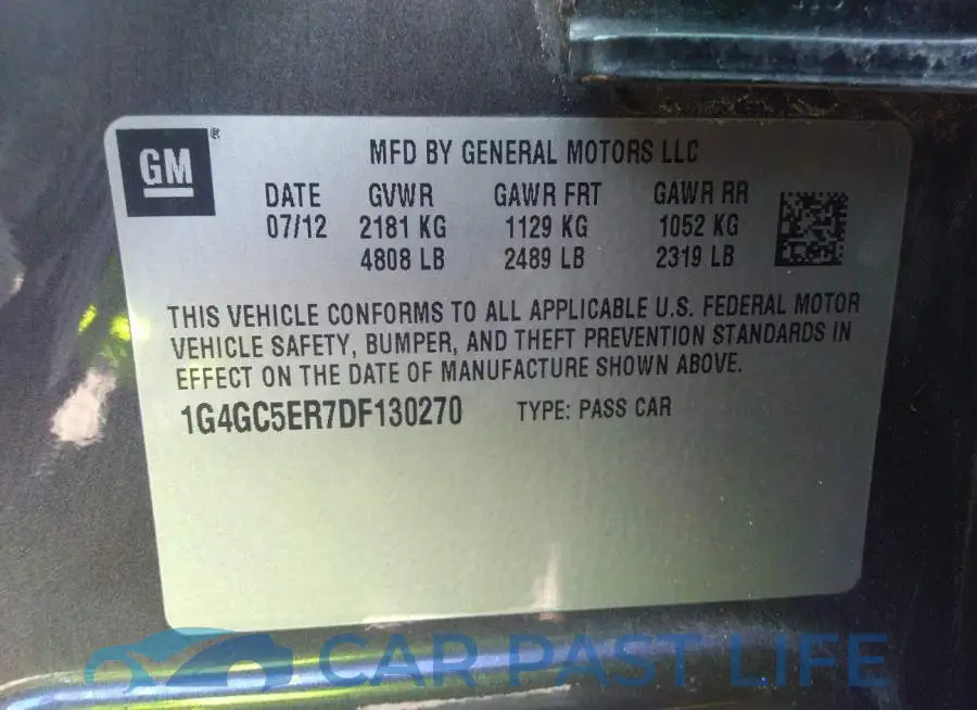 1G4GC5ER7DF130270# 9