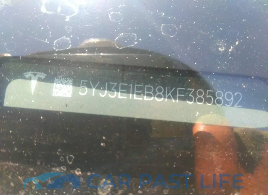 5YJ3E1EB8KF385892# 9