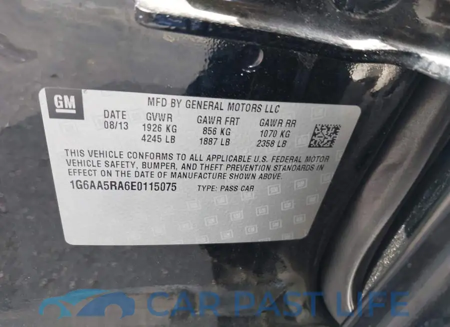 1G6AA5RA6E0115075# 9