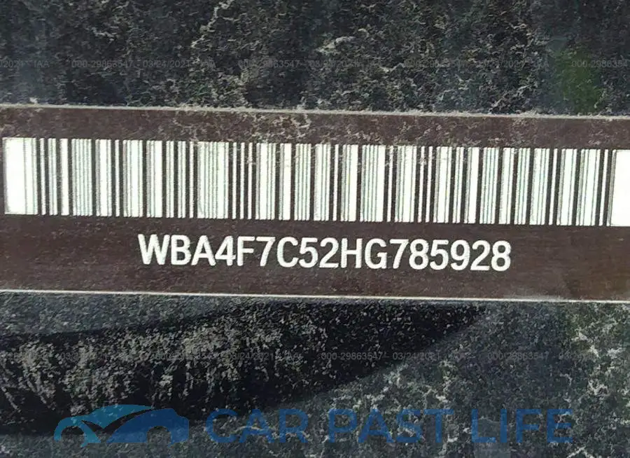 WBA4F7C52HG785928# 9