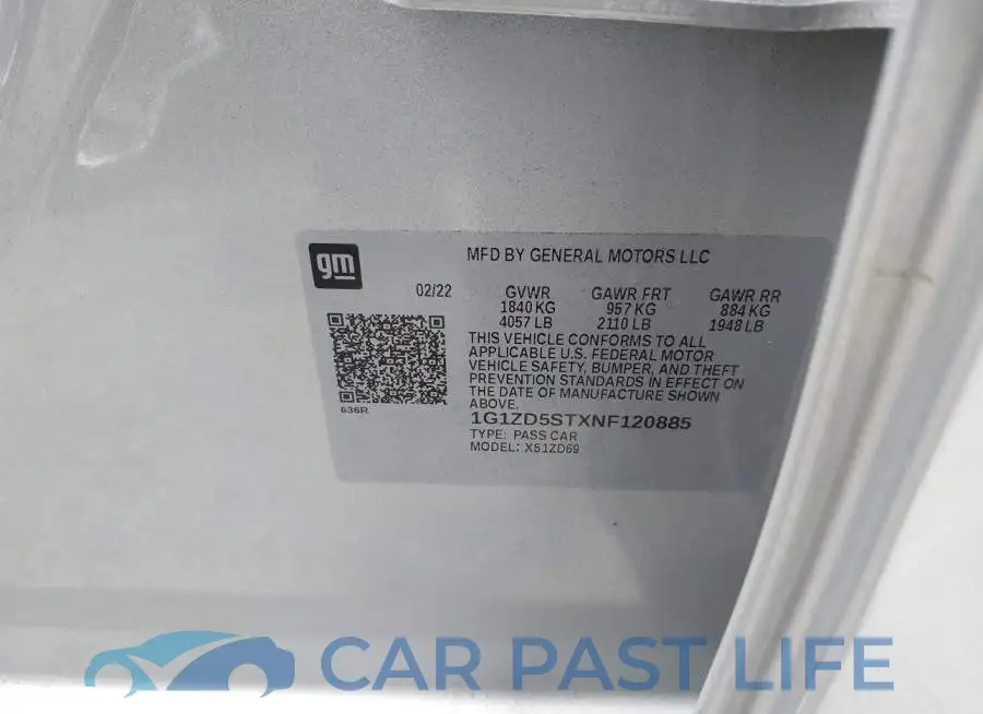 1G1ZD5STXNF120885# 9
