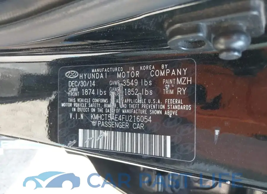 KMHCT5AE4FU216054# 9