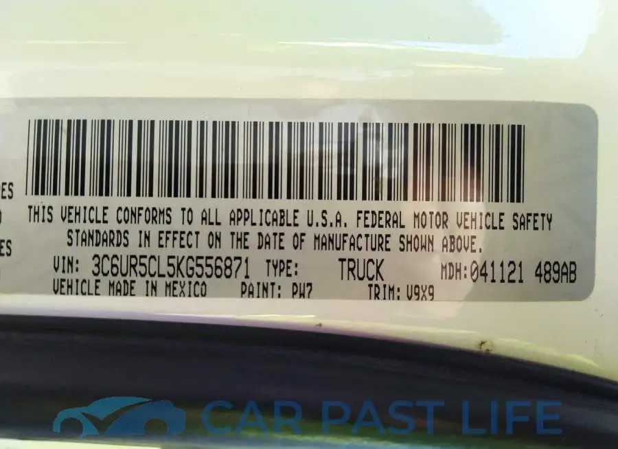 3C6UR5CL5KG556871# 9
