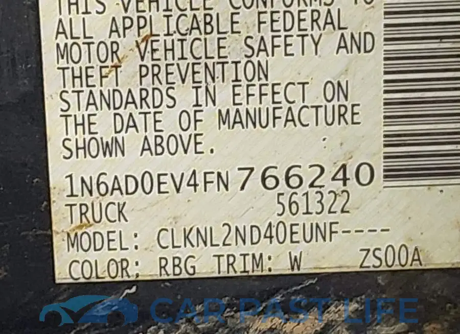 1N6AD0EV4FN766240# 9
