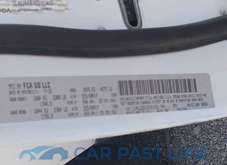 1C4NJDEB1HD101413# 9