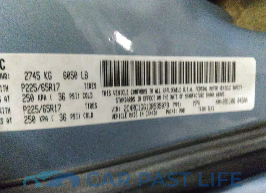 2C4RC1GG1DR535079# 9