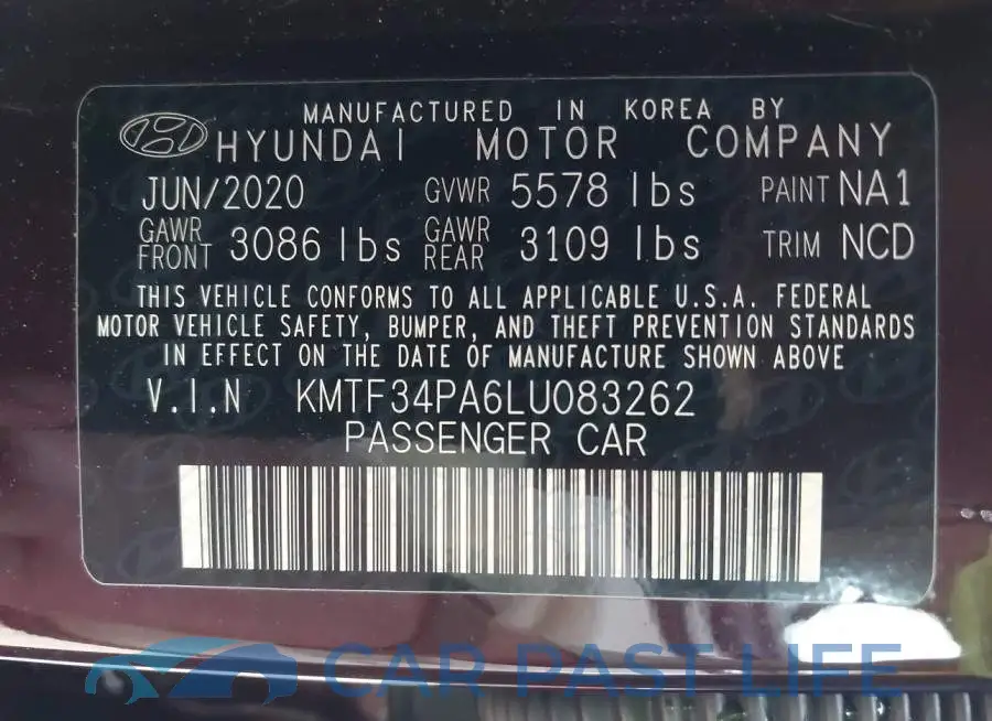 KMTF34PA6LU083262# 9