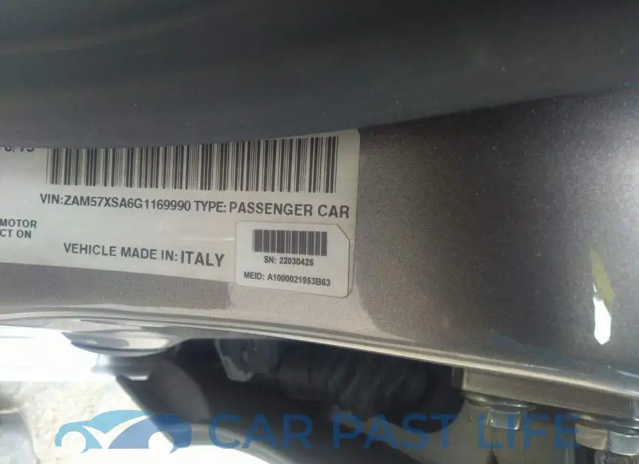 ZAM57XSA6G1169990# 9