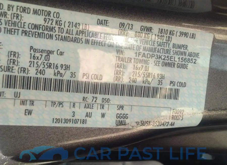 1FADP3K25EL156852# 9