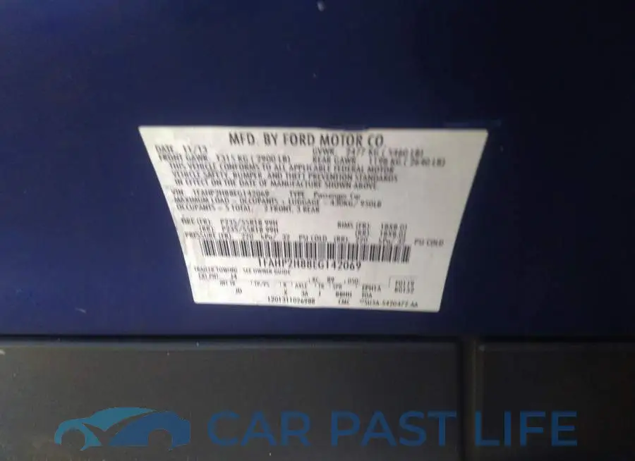 1FAHP2H88EG142069# 9