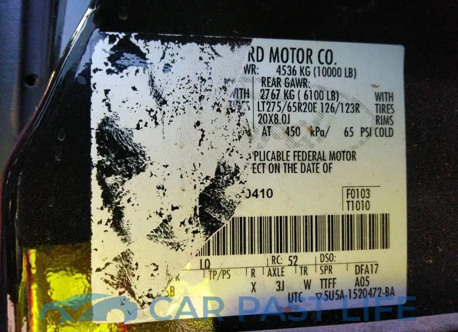 1FT7W2BT8DEA60410# 9