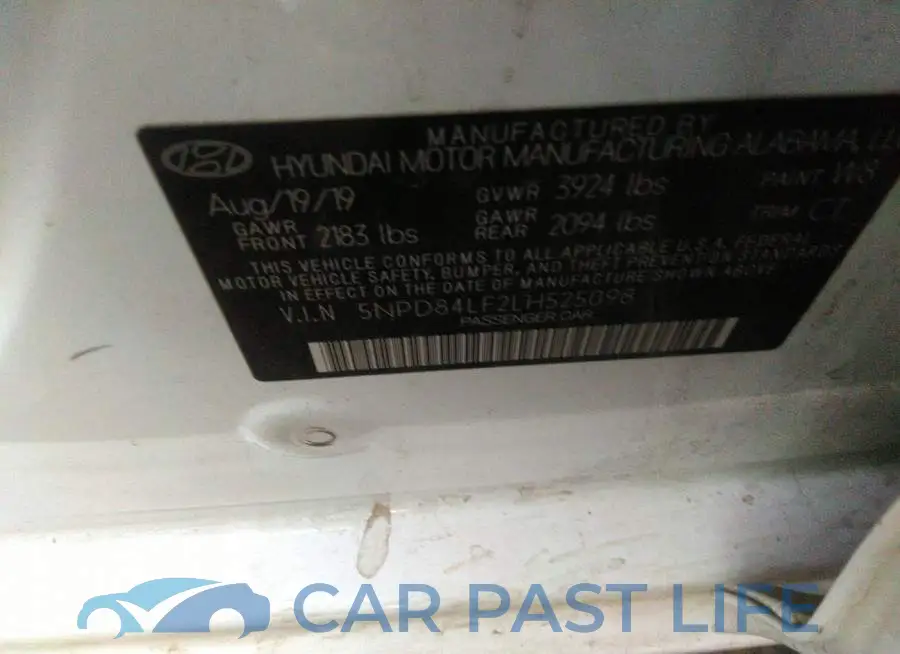 5NPD84LF2LH525098# 9
