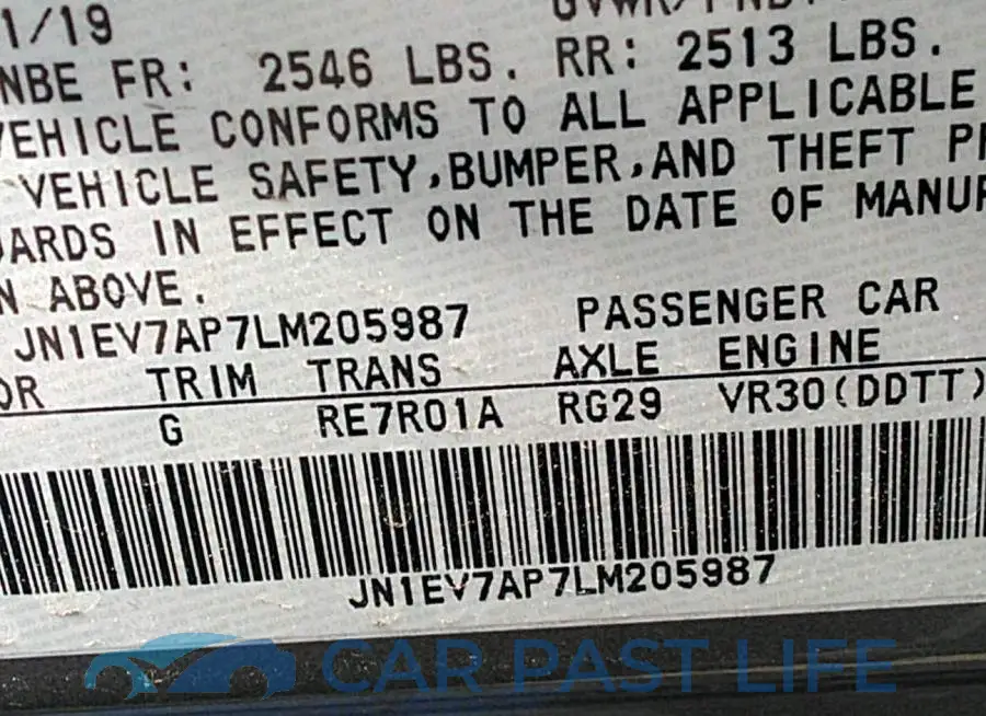 JN1EV7AP7LM205987# 9